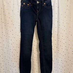 True Religion Billie Women's Mid-Rise Straight Jeans Size 26 Pre Owned